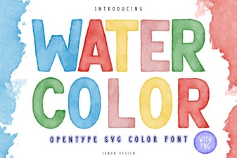 Creative Watercolor Fonts for Design Projects