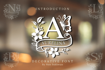 Aurelina Font: Elegant Monograms for Creative Projects