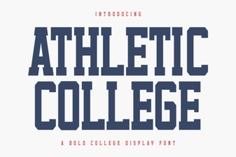 Designing a Bold Athletic College Font Style