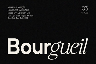 Bourgueil Font: a Modern Typeface for Creative Projects