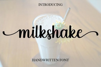 Milkshake Font for Sweet & Fun Designs