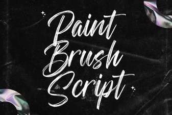 Paint Brush Fonts for Creative Designs