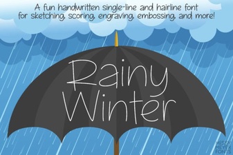 Rainy Winter Font Inspiration for Your Projects