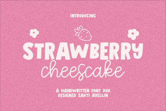 Styling Recipes with the Strawberry Chesscake Font