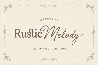 Rustic Melody: a Font for Authentic Branding